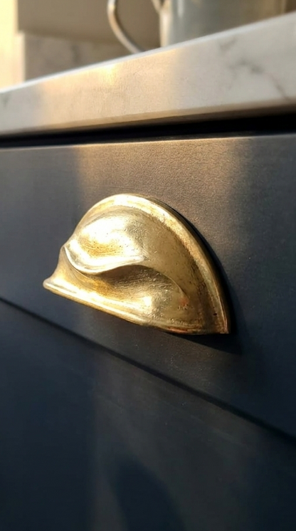 Solid Brass Door Cup Pull F172