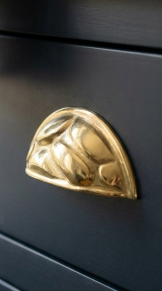 Solid Brass Door Cup Pull F174
