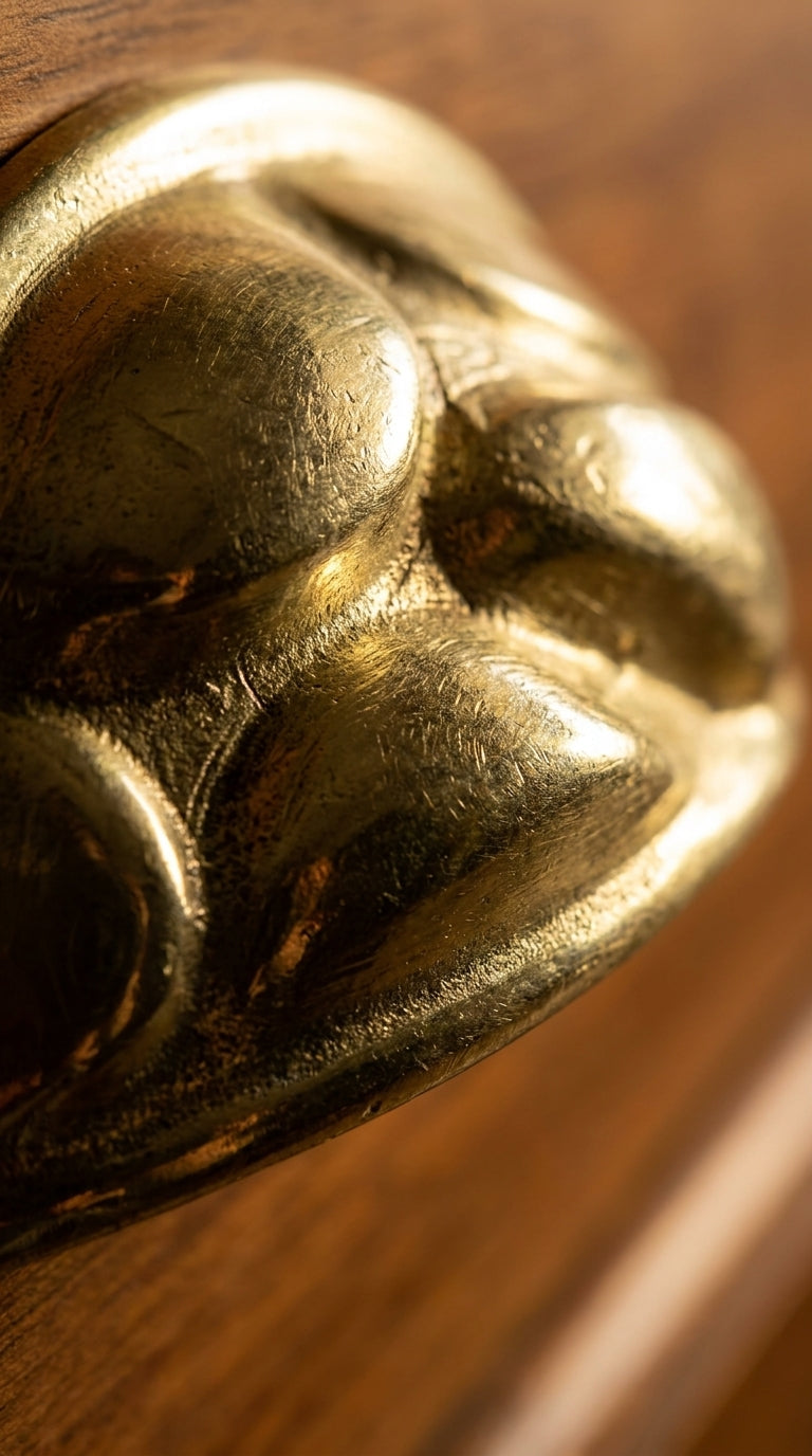 Solid Brass Door Cup Pull F174