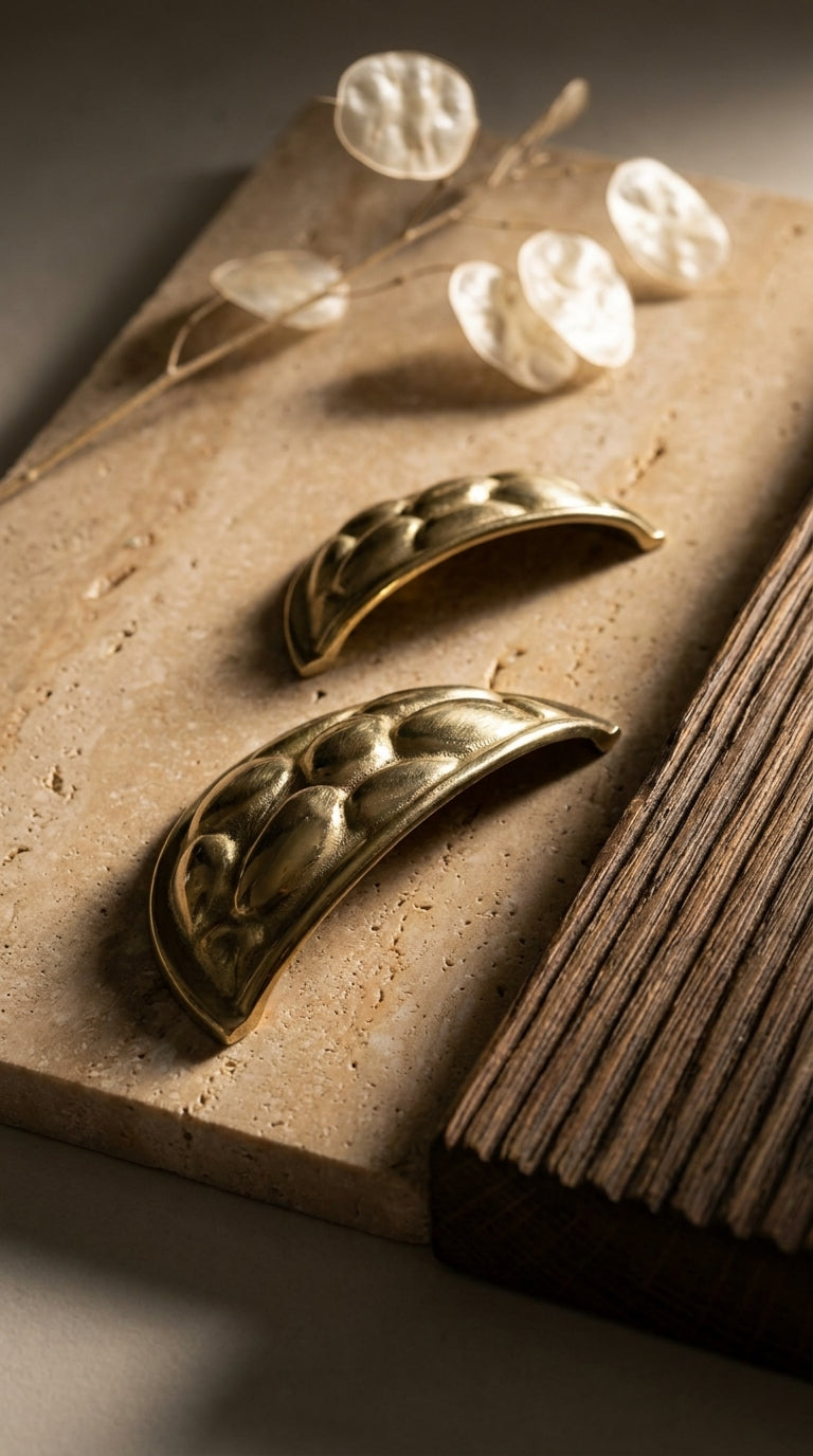 Solid Brass Door Cup Pull F175