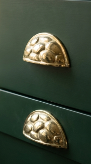 Solid Brass Door Cup Pull F175