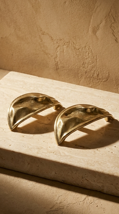 Solid Brass Door Cup Pull F177