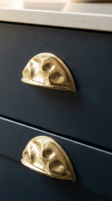 Solid Brass Door Cup Pull F177