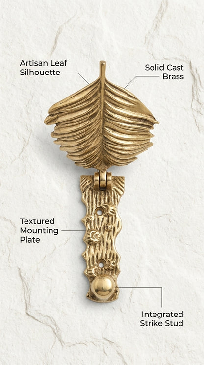 Solid Brass Door Knocker F123