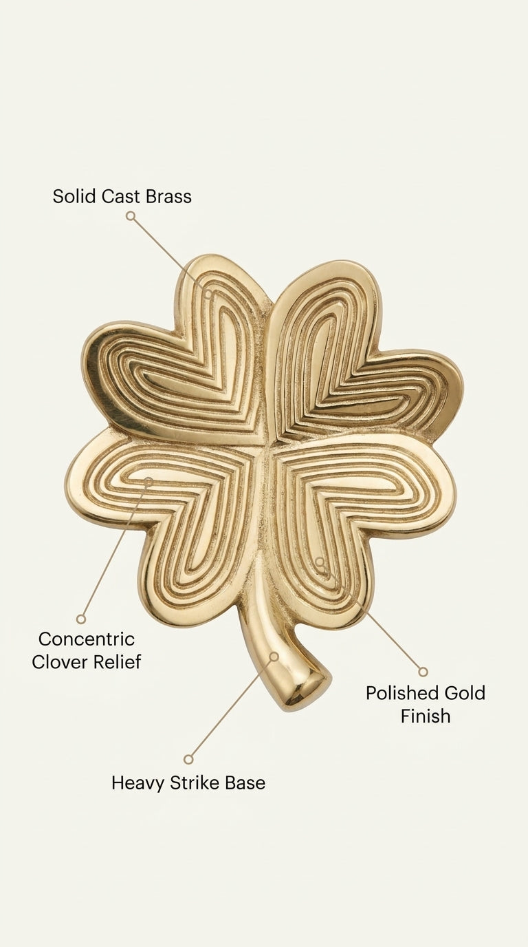 Solid Brass Door Knocker F124