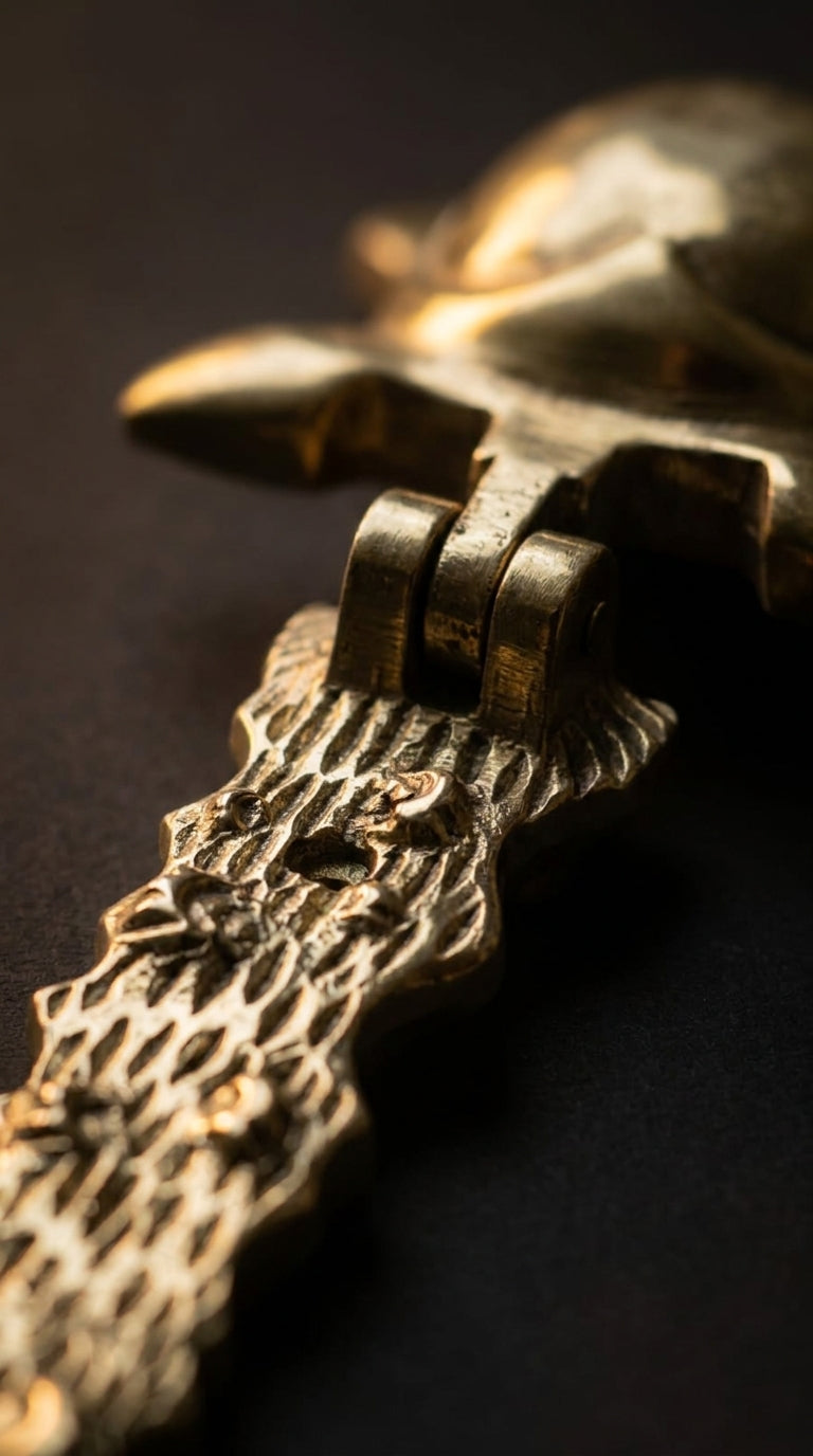 Solid Brass Door Knocker F154