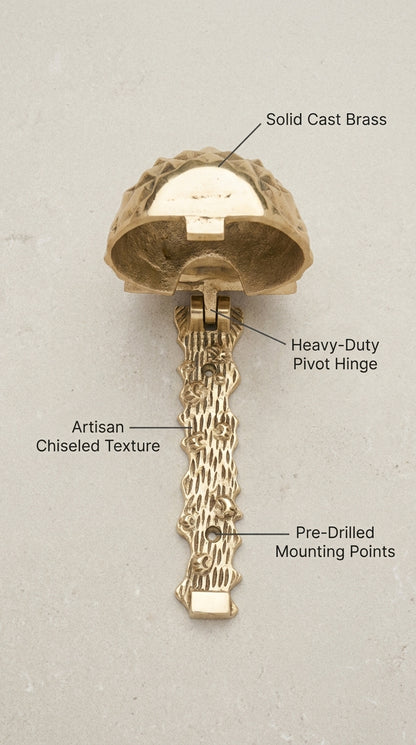 Solid Brass Door Knocker F154