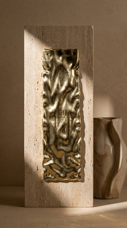 Solid Brass Door Push Plate F201