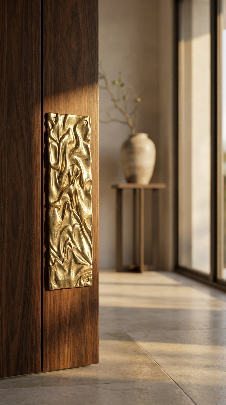 Solid Brass Door Push Plate F202