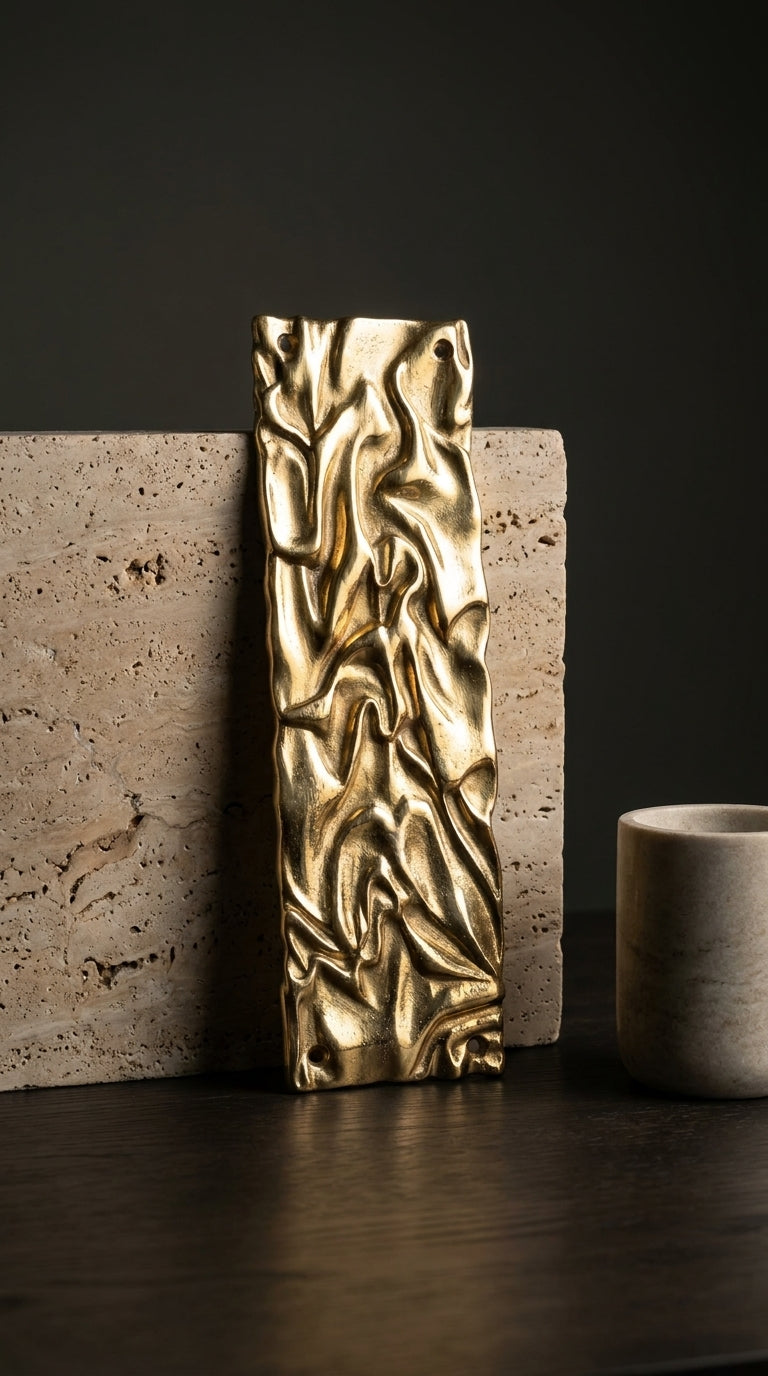 Solid Brass Door Push Plate F202