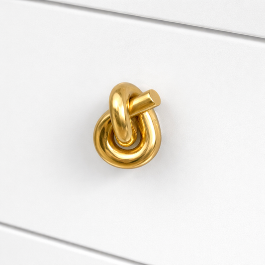 SOLID BRASS DRAWER & CABINET KNOB F61