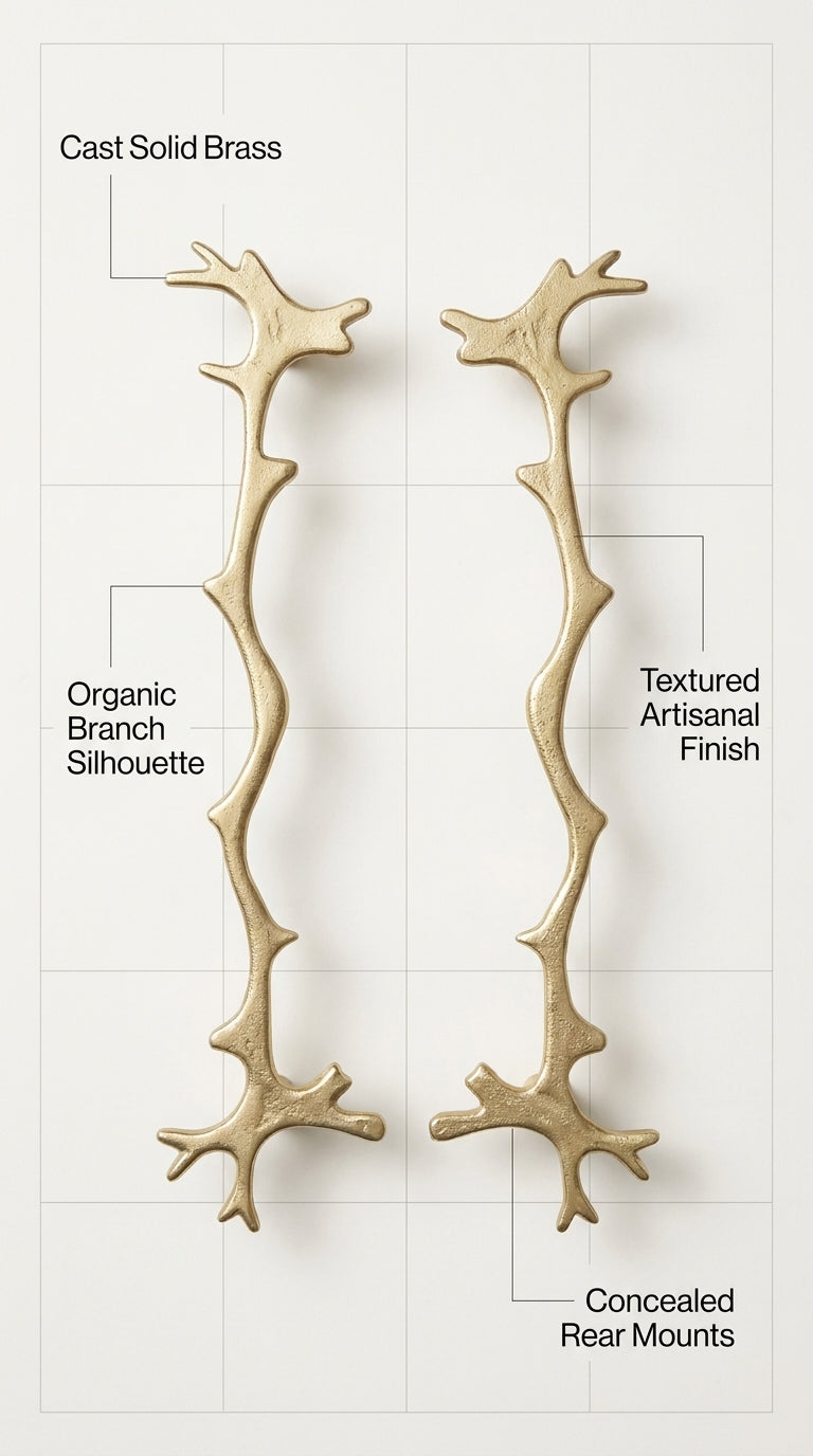 Solid Brass Drawer and Cabinet Pull F139