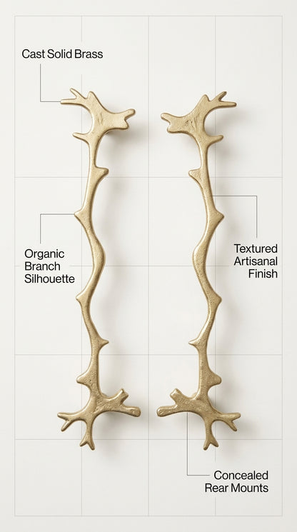 Solid Brass Drawer and Cabinet Pull F139