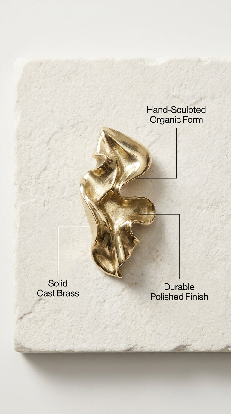 Solid Brass Drawer and Cabinet Pull F140