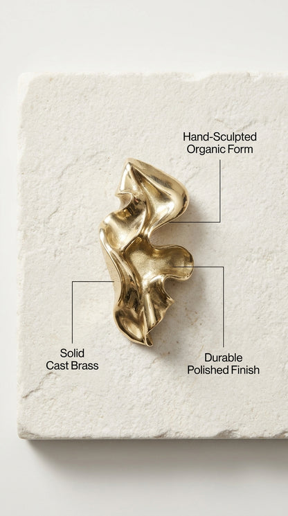 Solid Brass Drawer and Cabinet Pull F140