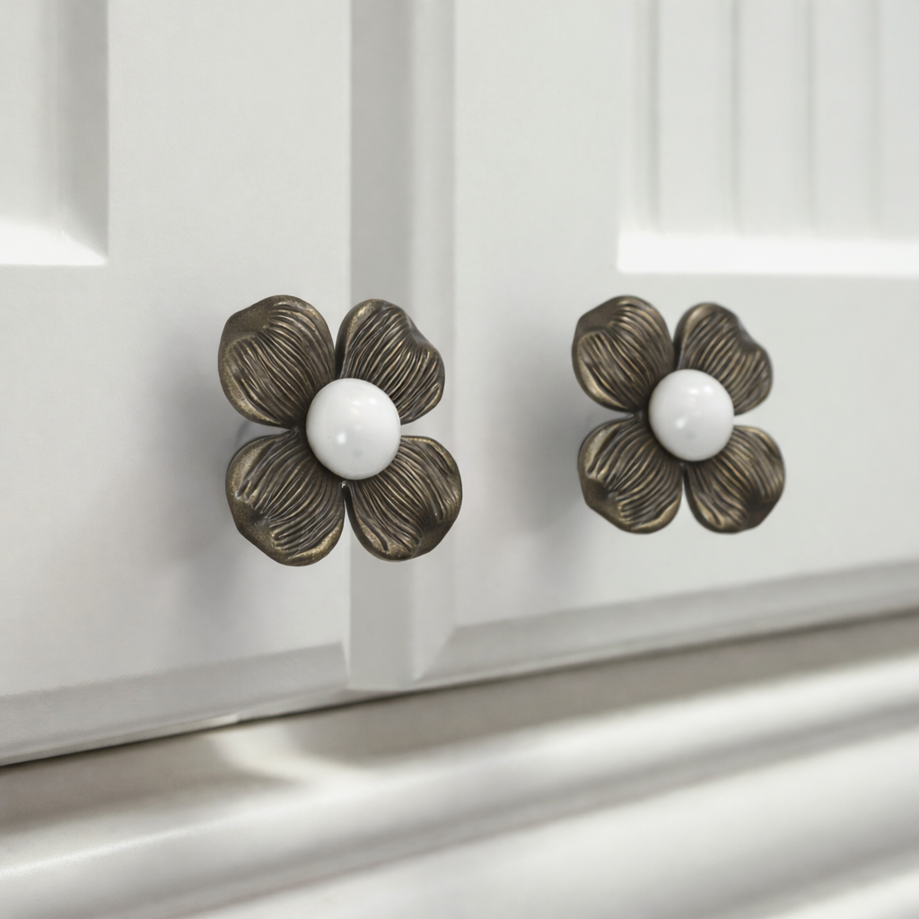 SOLID BRASS DRAWER & CABINET KNOB F63 & F64