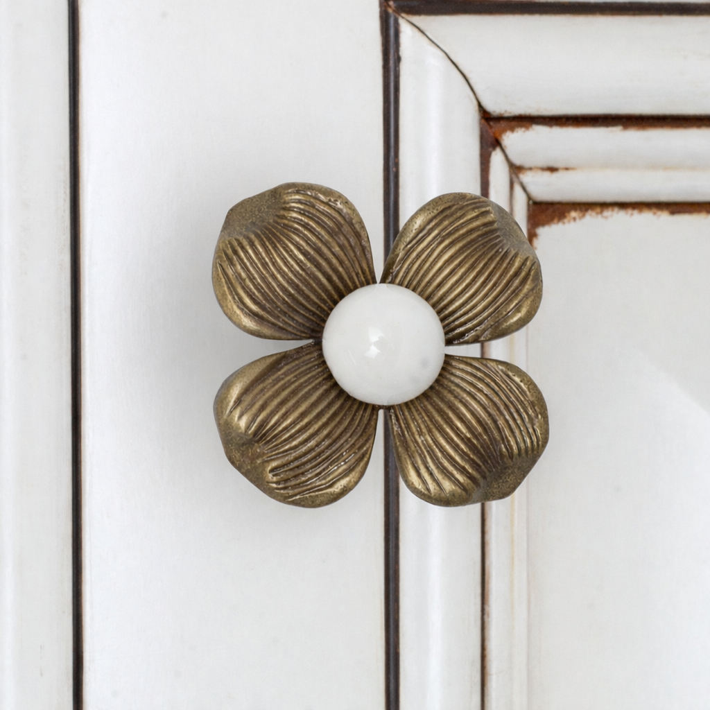 SOLID BRASS DRAWER & CABINET KNOB F63 & F64