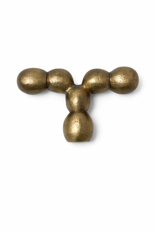 SOLID BRASS DRAWER & CABINET KNOB F65