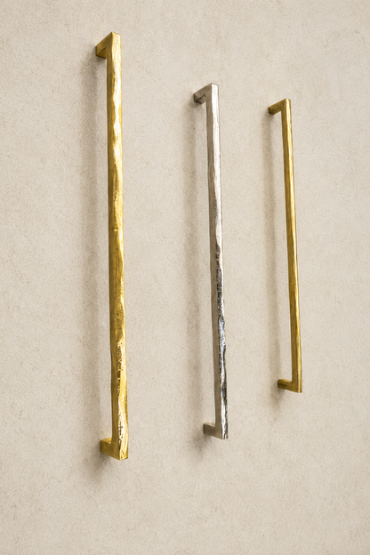 SOLID BRASS DOOR PULL WABI SABI SQUARE F10-F14