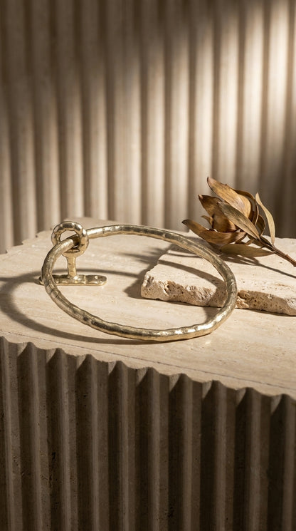 Teratone Solid Brass Towel Ring F100
