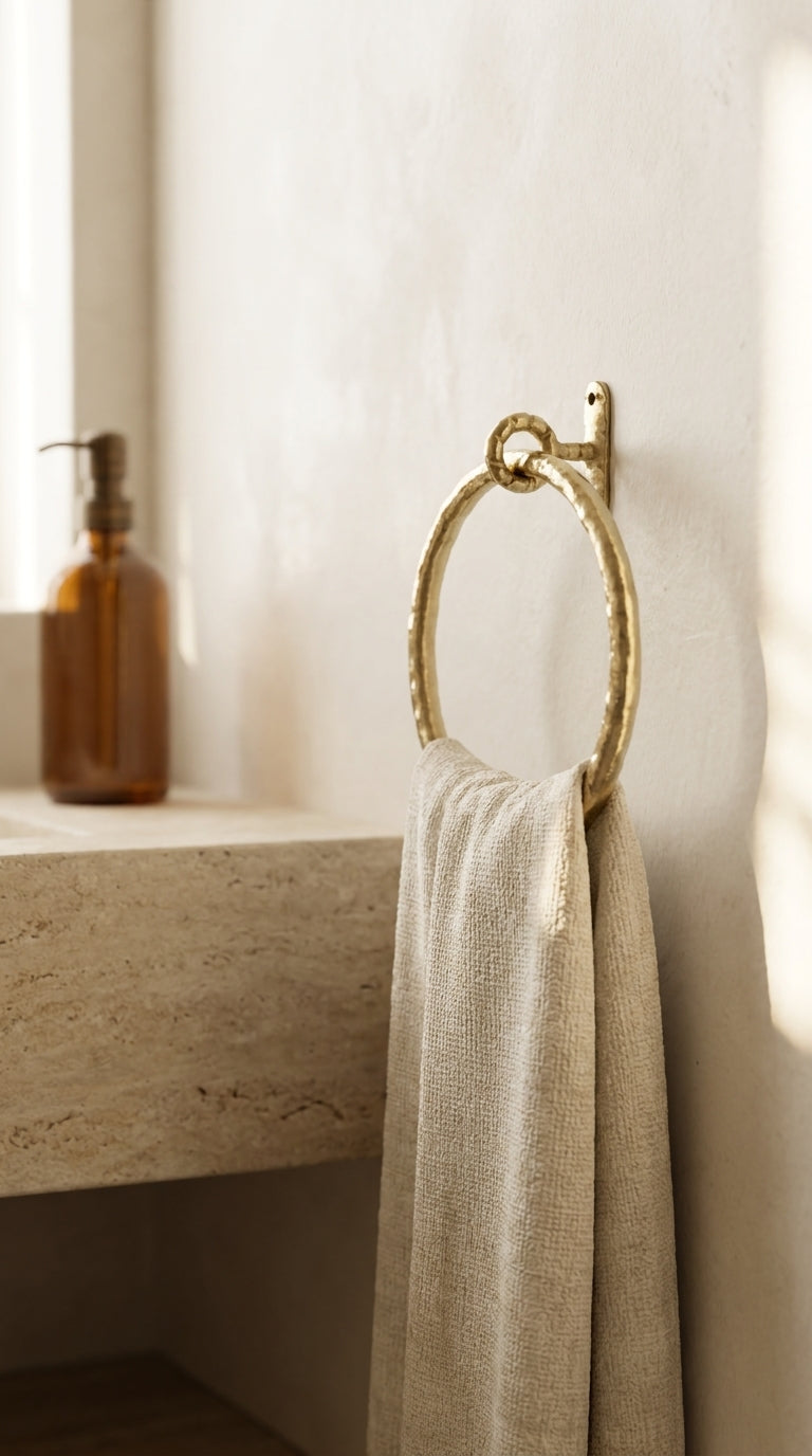 Teratone Solid Brass Towel Ring F100