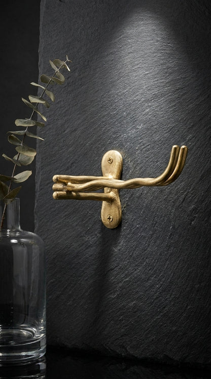 LUXURY SOLID BRASS TOILET PAPER HOLDER F108