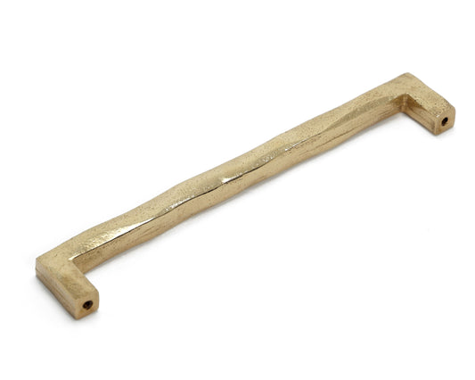 SOLID BRASS DOOR PULL WABI SABI SQUARE