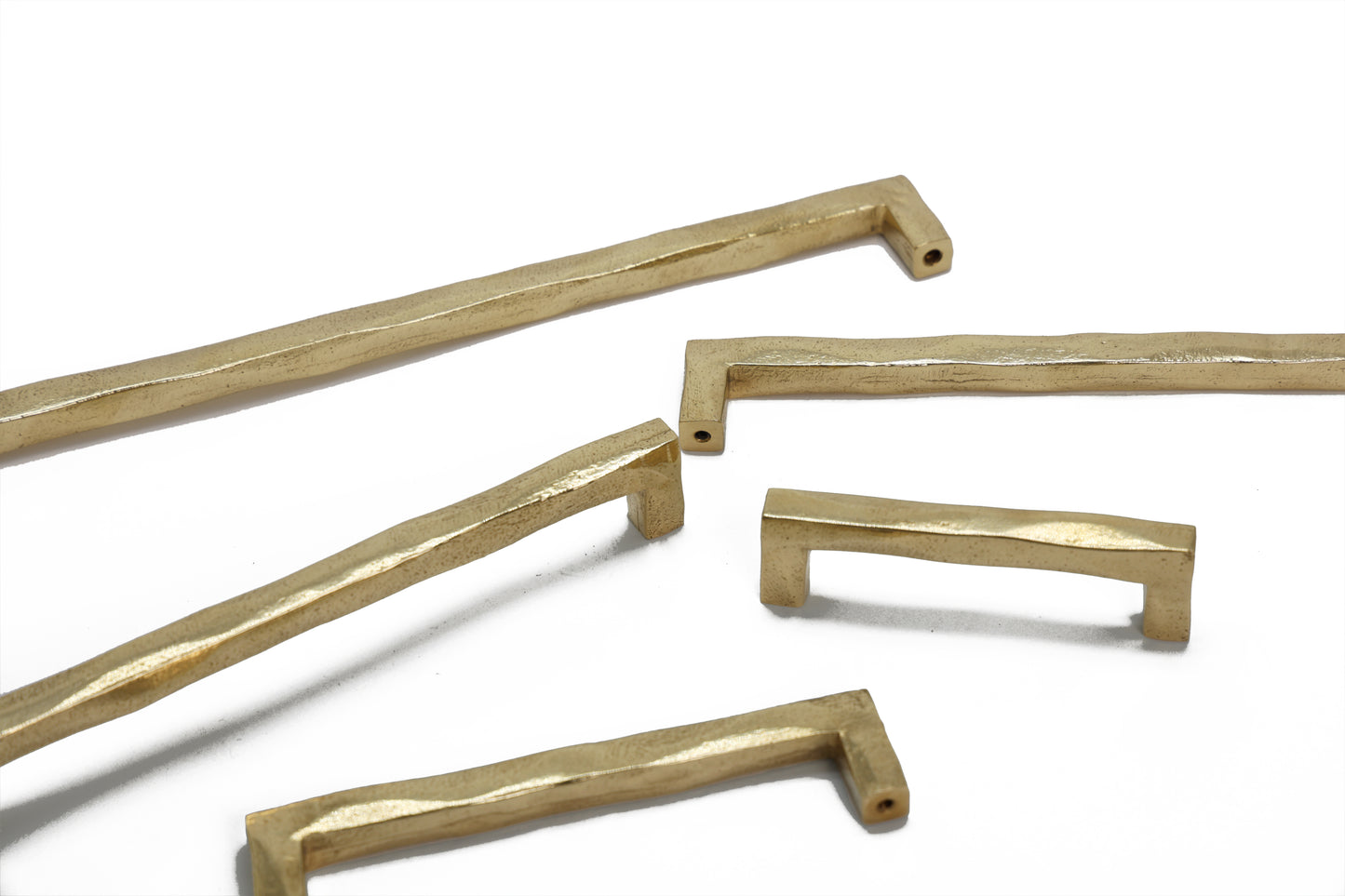 SOLID BRASS DOOR PULL WABI SABI SQUARE