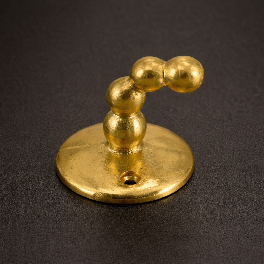 HEAVY-DUTY LUXURY BRASS WALL HOOK F47