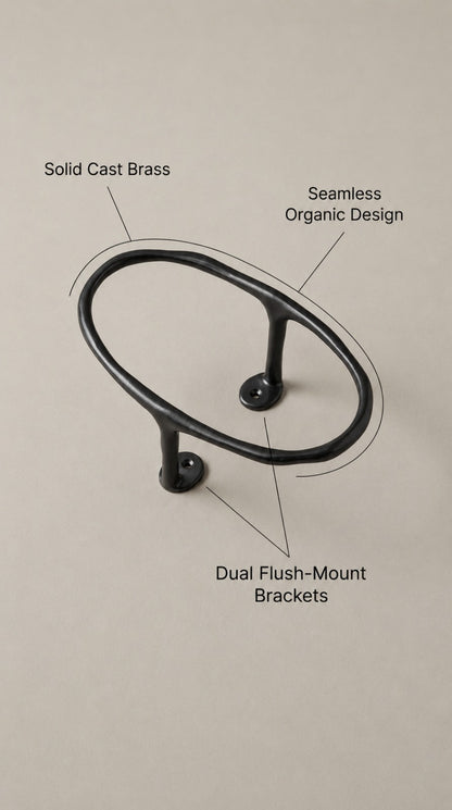 Luxury Solid Brass Hand Towel Jewellery Ring F151