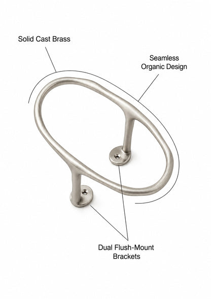 Luxury Solid Brass Hand Towel Jewellery Ring F151
