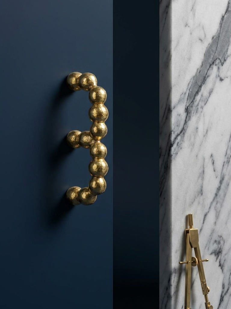 Pebble Luxury Solid Brass Cabinet Pull